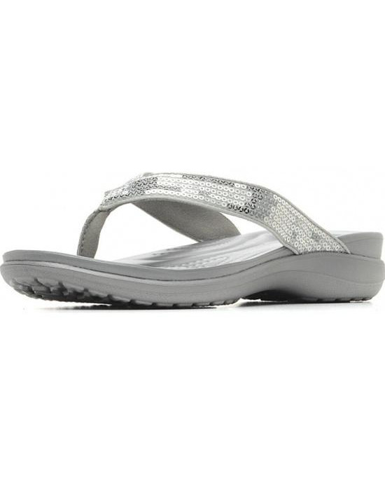 Crocs Slipper, Gray Strappy Flip-Flops