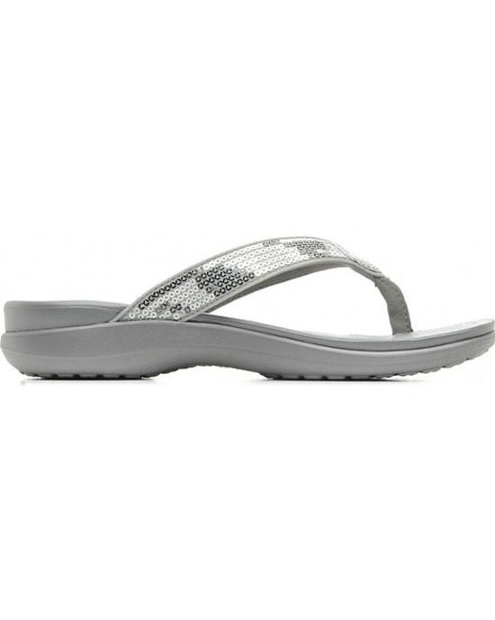 Crocs Slipper, Gray Strappy Flip-Flops