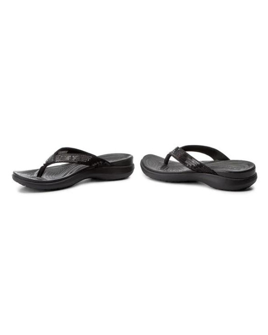 Crocs Slipper, Black Strappy Flip-Flops