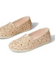Toms Shoes, Alpargata Natural Sun Bleached Cheetah Slip On Flats