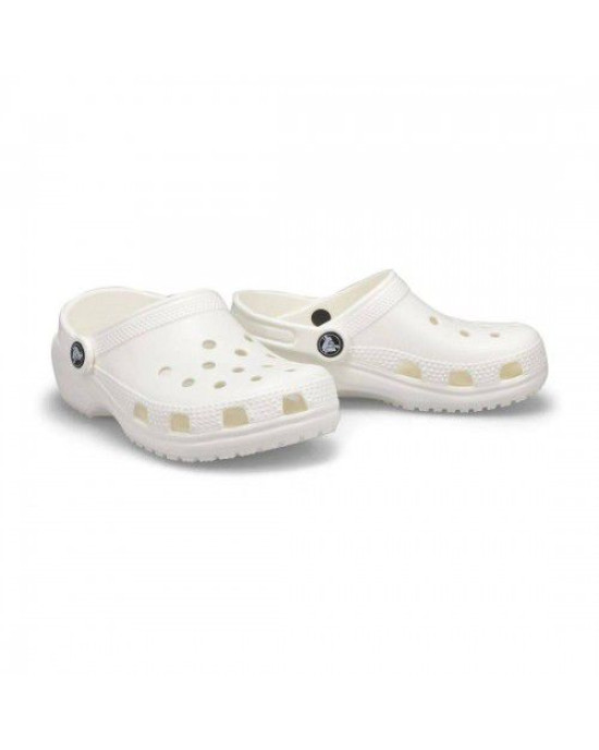 Crocs Clog/Shoes,- White Comfort Classic Clogs